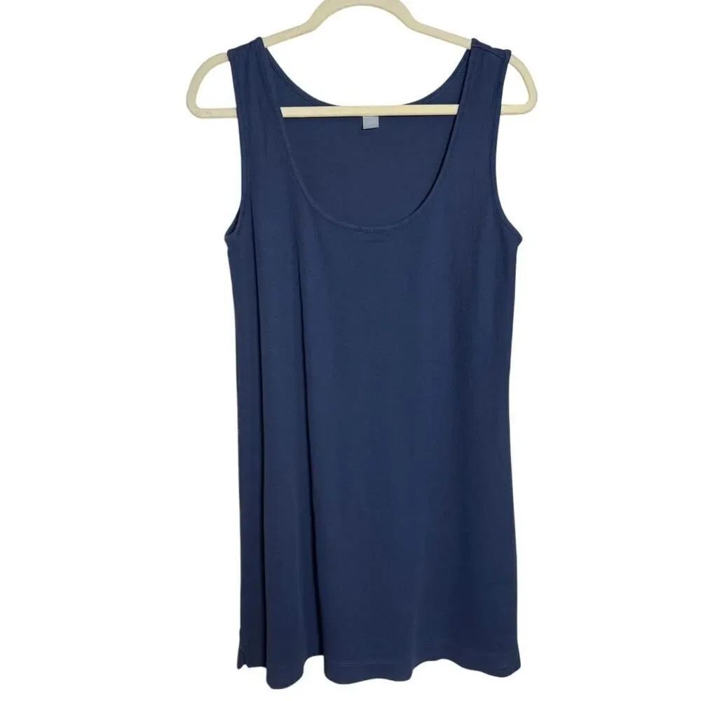 Lake Pajamas Blue Tank Pajama Dress Women’s Sz. L